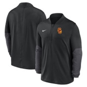 USC Trojans Men's Nike Black SC Interlock Dri-FIT Coach 1/2 Zip Top